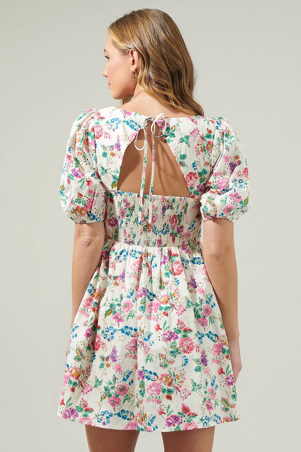 Marley Floral Eyelet Mini Dress