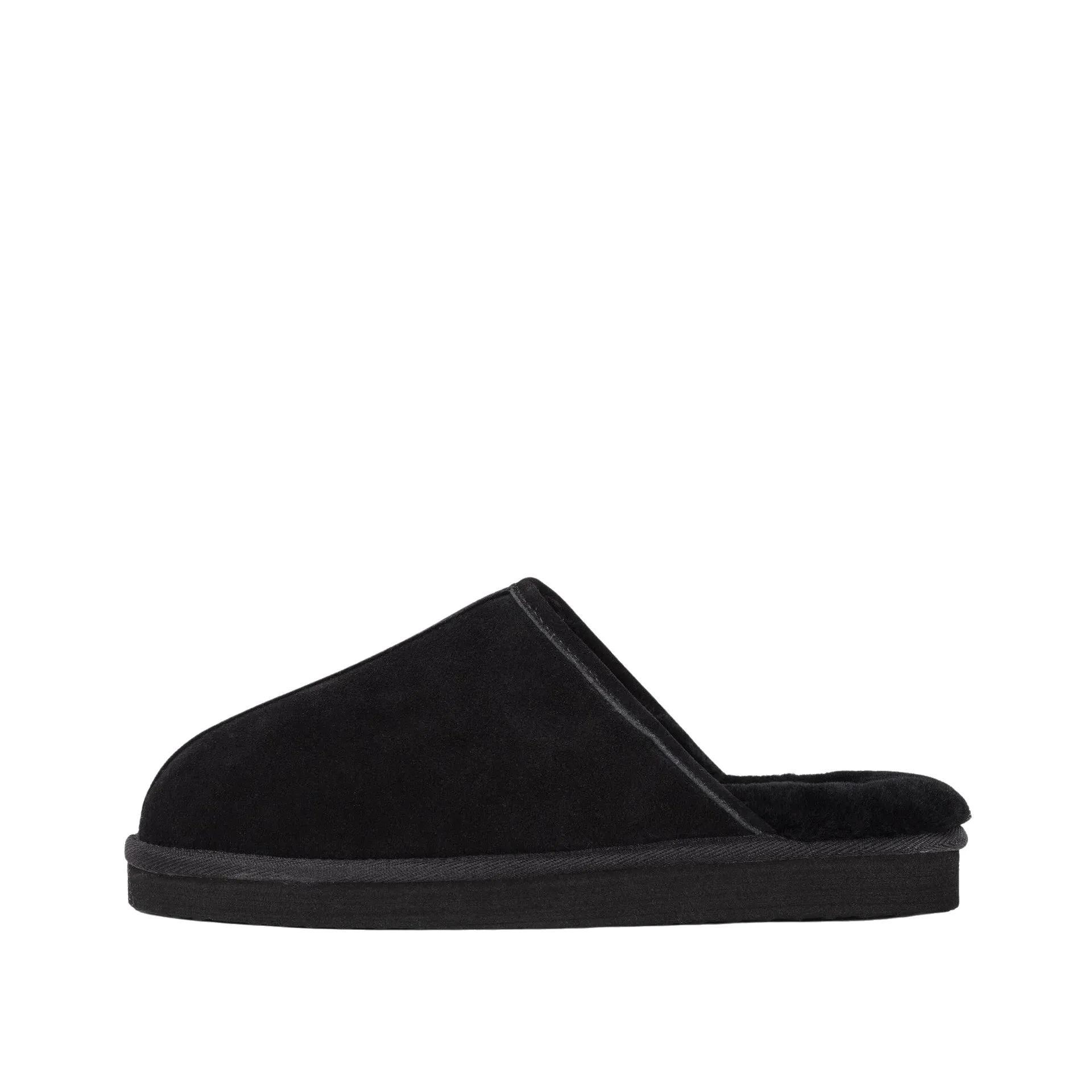 MENS MAX BLACK SHEEPSKIN MULE