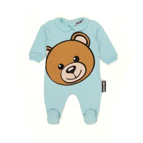 Moschino Teddy Bear Light Blue Rompers