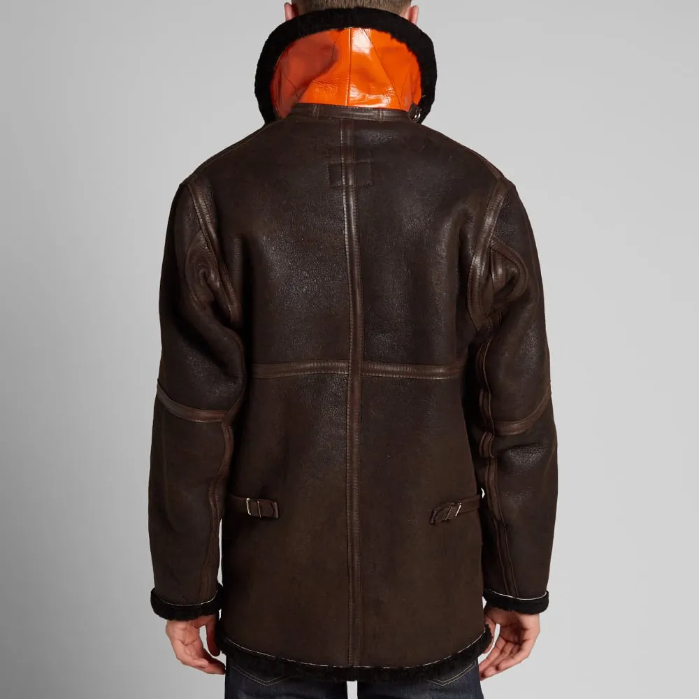 Nigel Cabourn WW1 Sheepskin JacketDark Brown