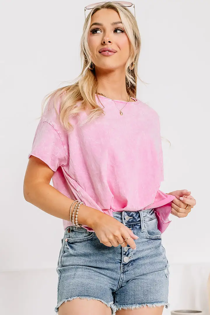 Now & Then Cropped Top | Candy Pink