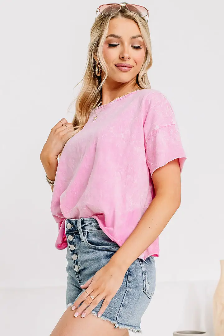 Now & Then Cropped Top | Candy Pink