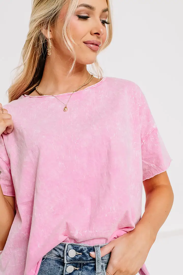 Now & Then Cropped Top | Candy Pink