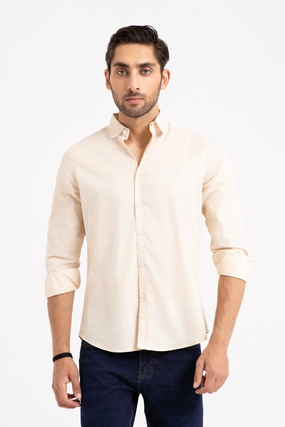 Oatmeal Casual Shirt