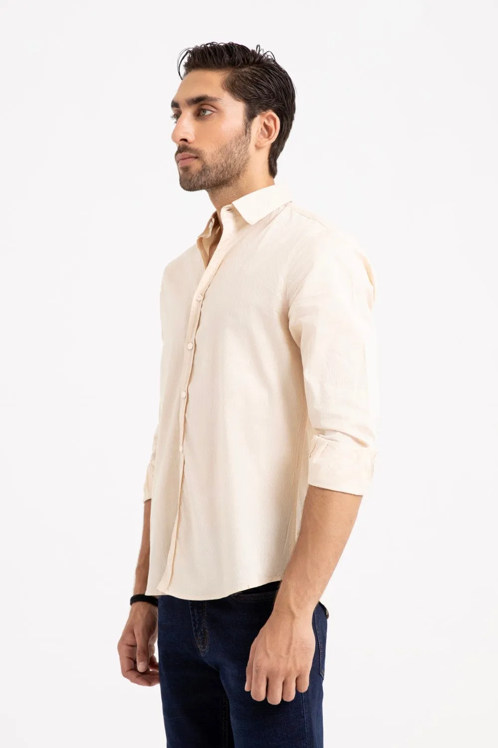 Oatmeal Casual Shirt