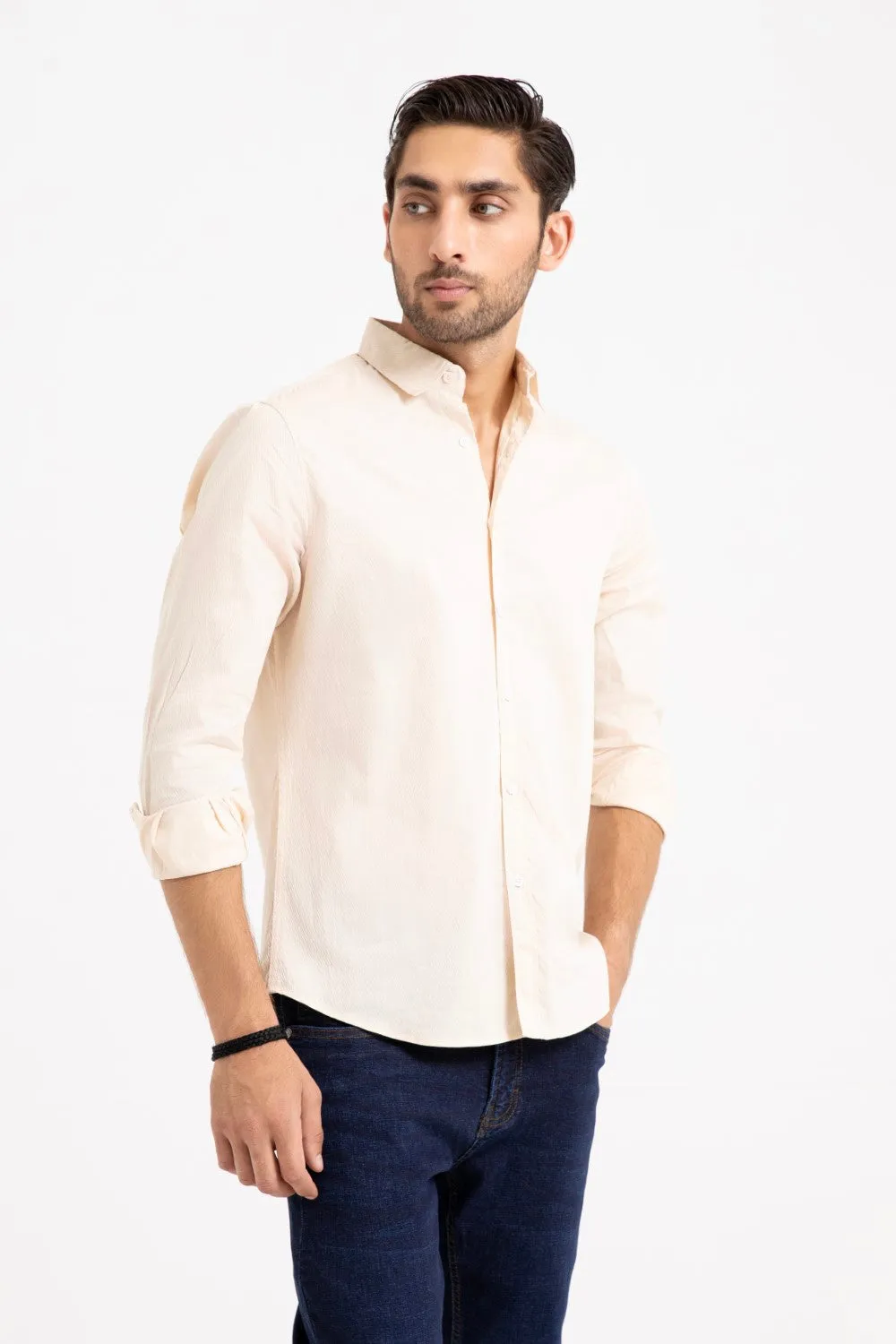 Oatmeal Casual Shirt