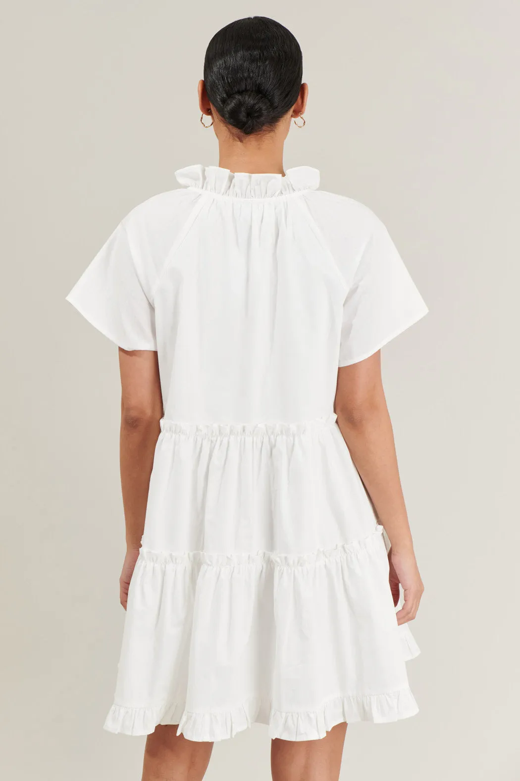 Pallas Poplin Tiered Mini Dress