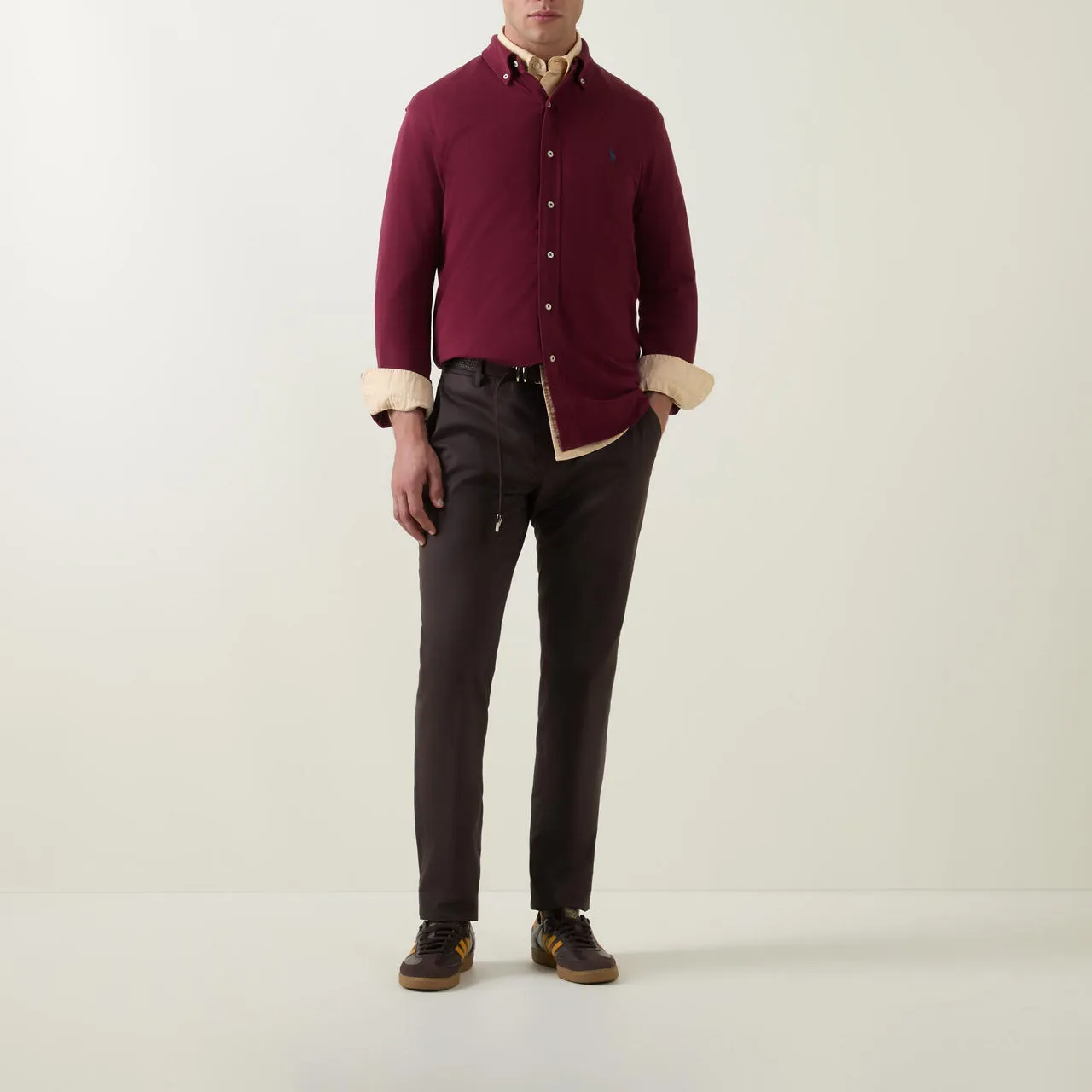 POLO RALPH LAUREN Single-Cuff Casual Shirt - Wine