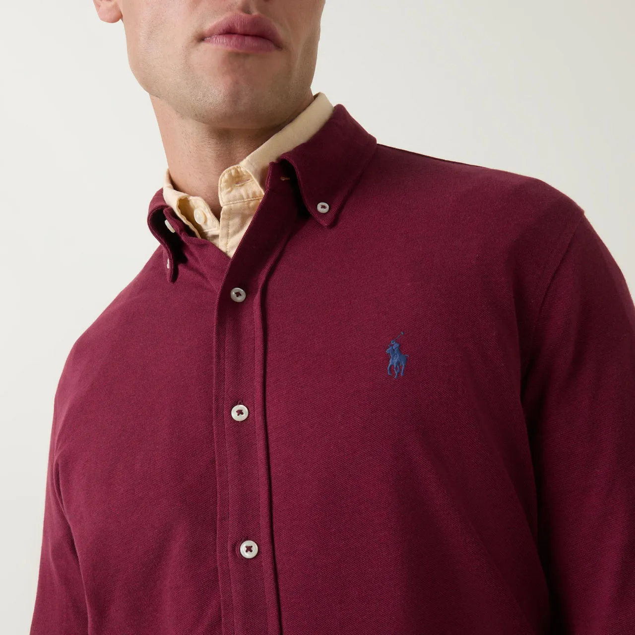 POLO RALPH LAUREN Single-Cuff Casual Shirt - Wine