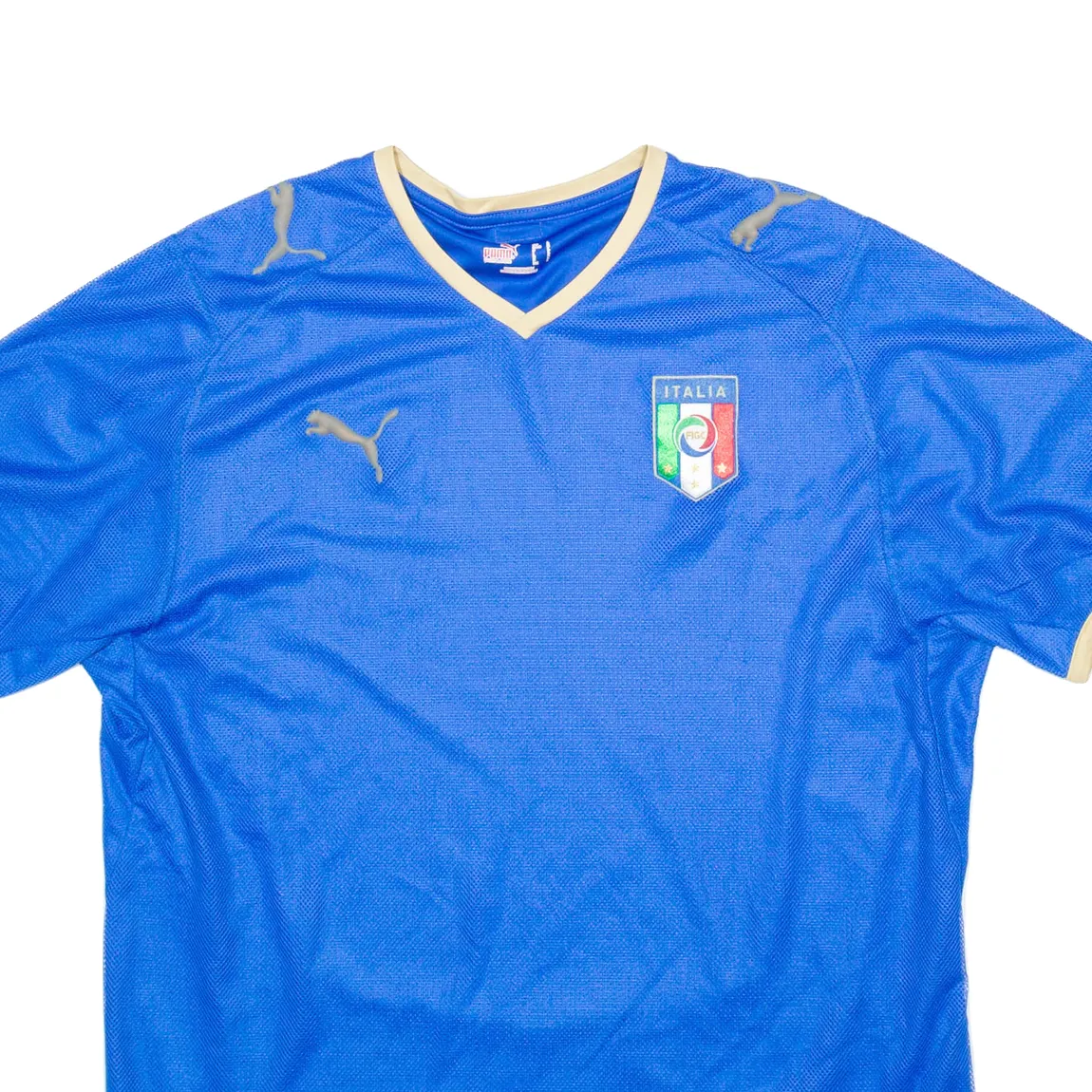 PUMA Italia Mens Football Shirt Jersey Blue L