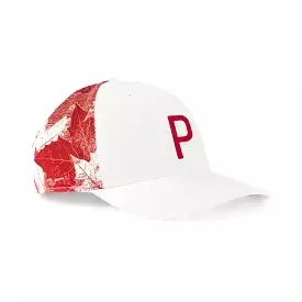 Puma Maple Printed Snapback Cap - White