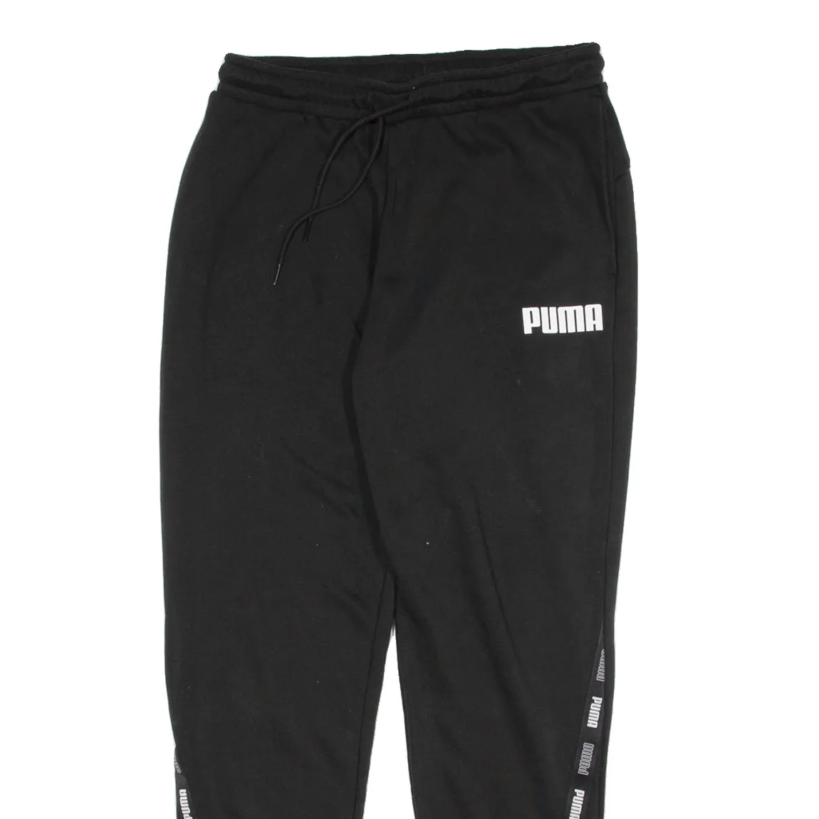 PUMA Mens Joggers Black Tapered M W34 L30