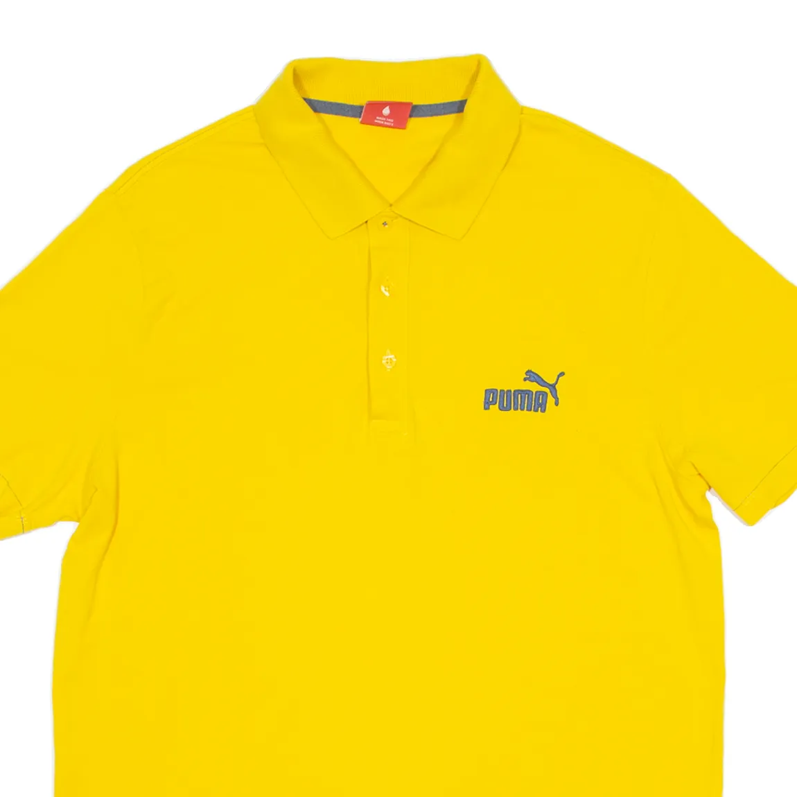 PUMA Mens Polo Shirt Yellow M