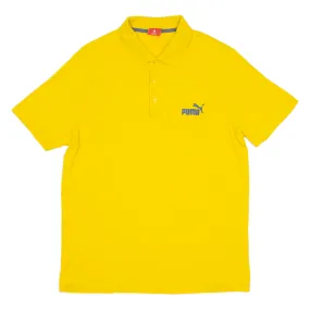 PUMA Mens Polo Shirt Yellow M