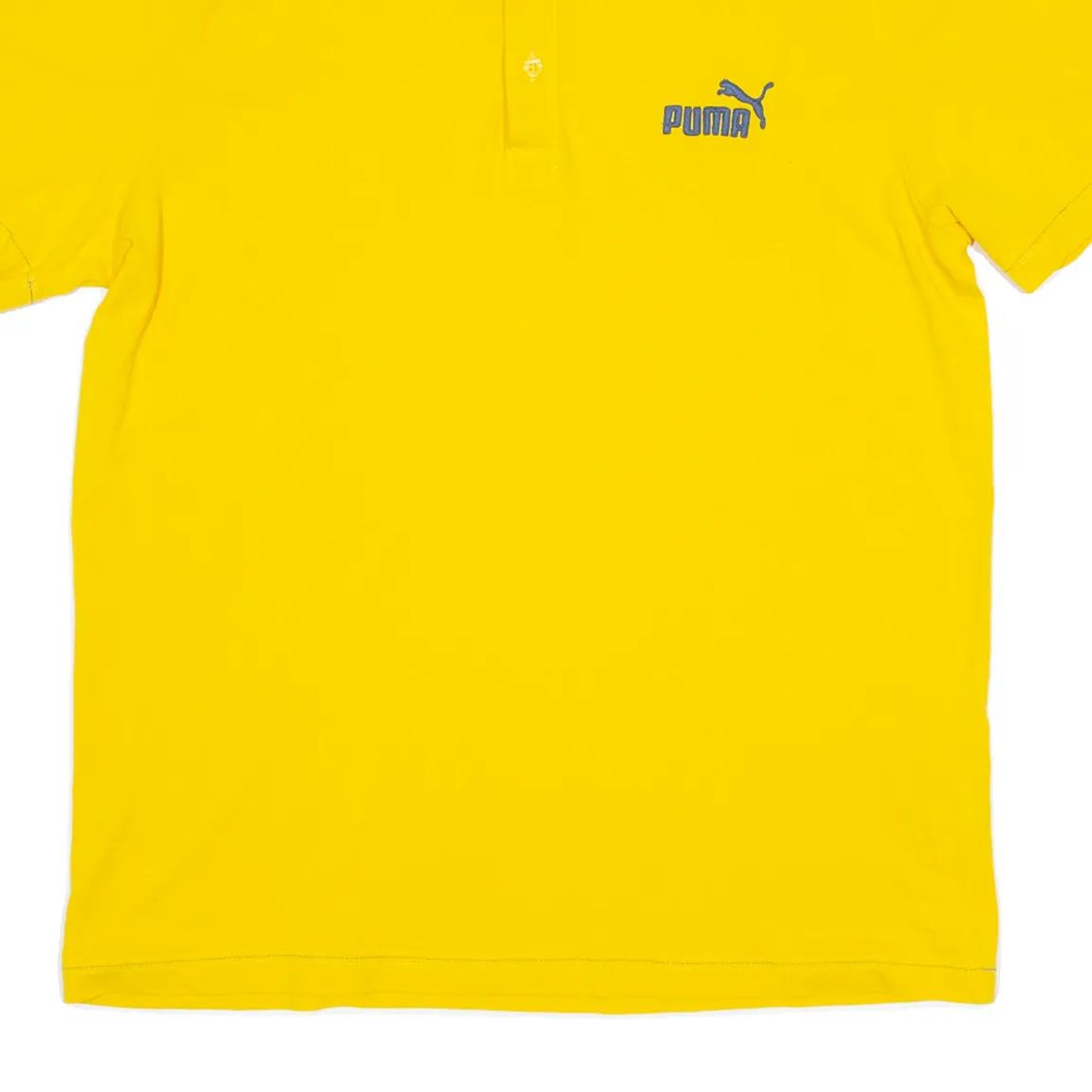 PUMA Mens Polo Shirt Yellow M