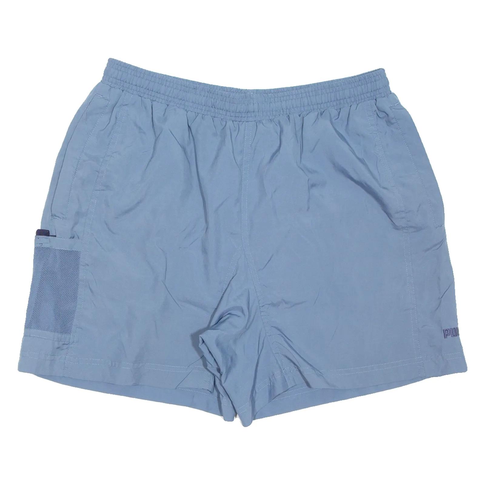 PUMA Mesh Lined Mens Swimming Shorts Blue L W30