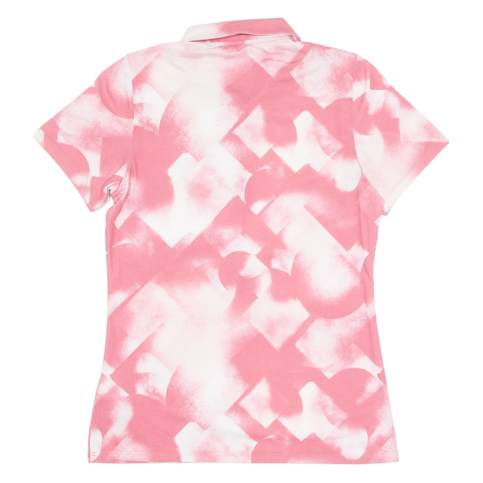 PUMA Womens Polo Shirt Pink Crazy Pattern XS