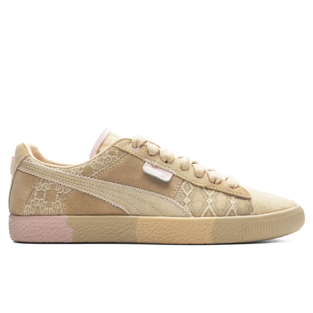 Puma x Dapper Dan Clyde Pre-Game Runway Women's - Croissant/Rose Dust