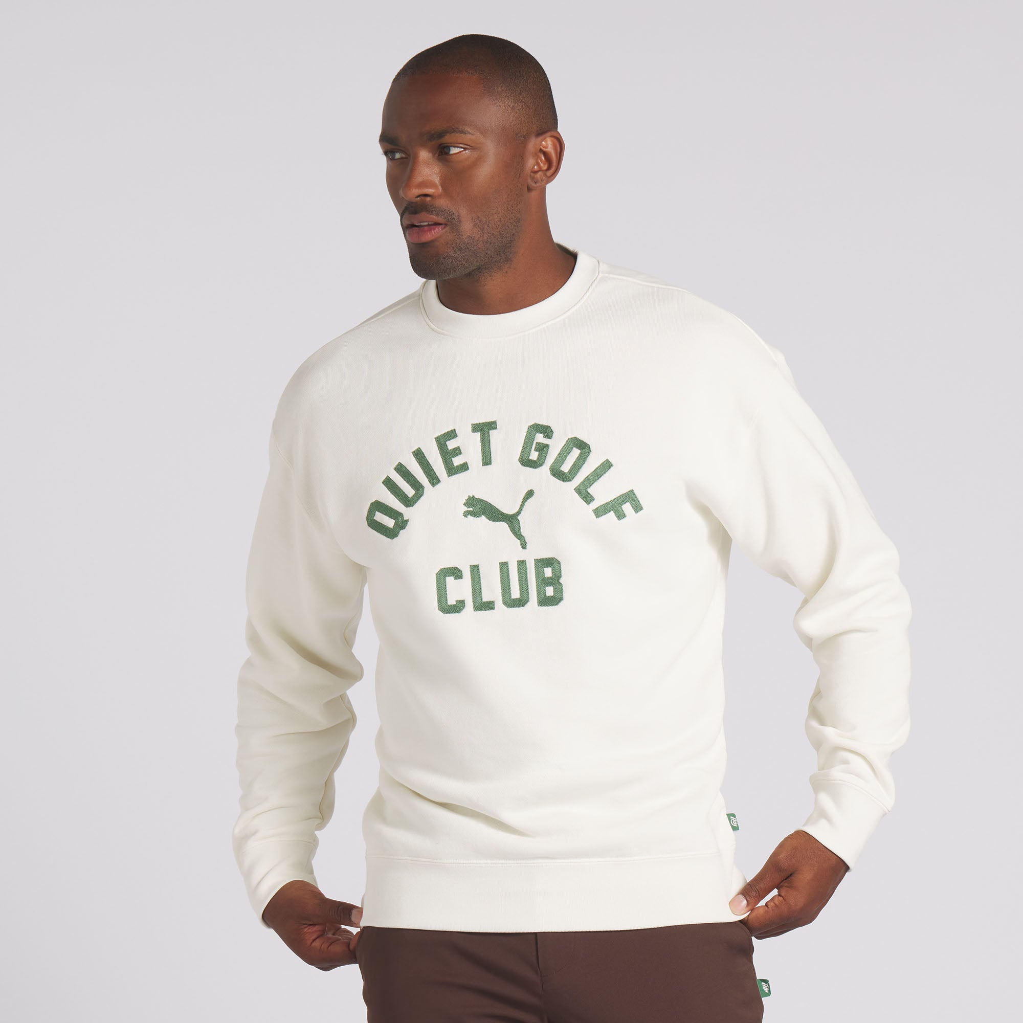 Puma x Quiet Golf Graphic Crewneck Golf Sweatshirt