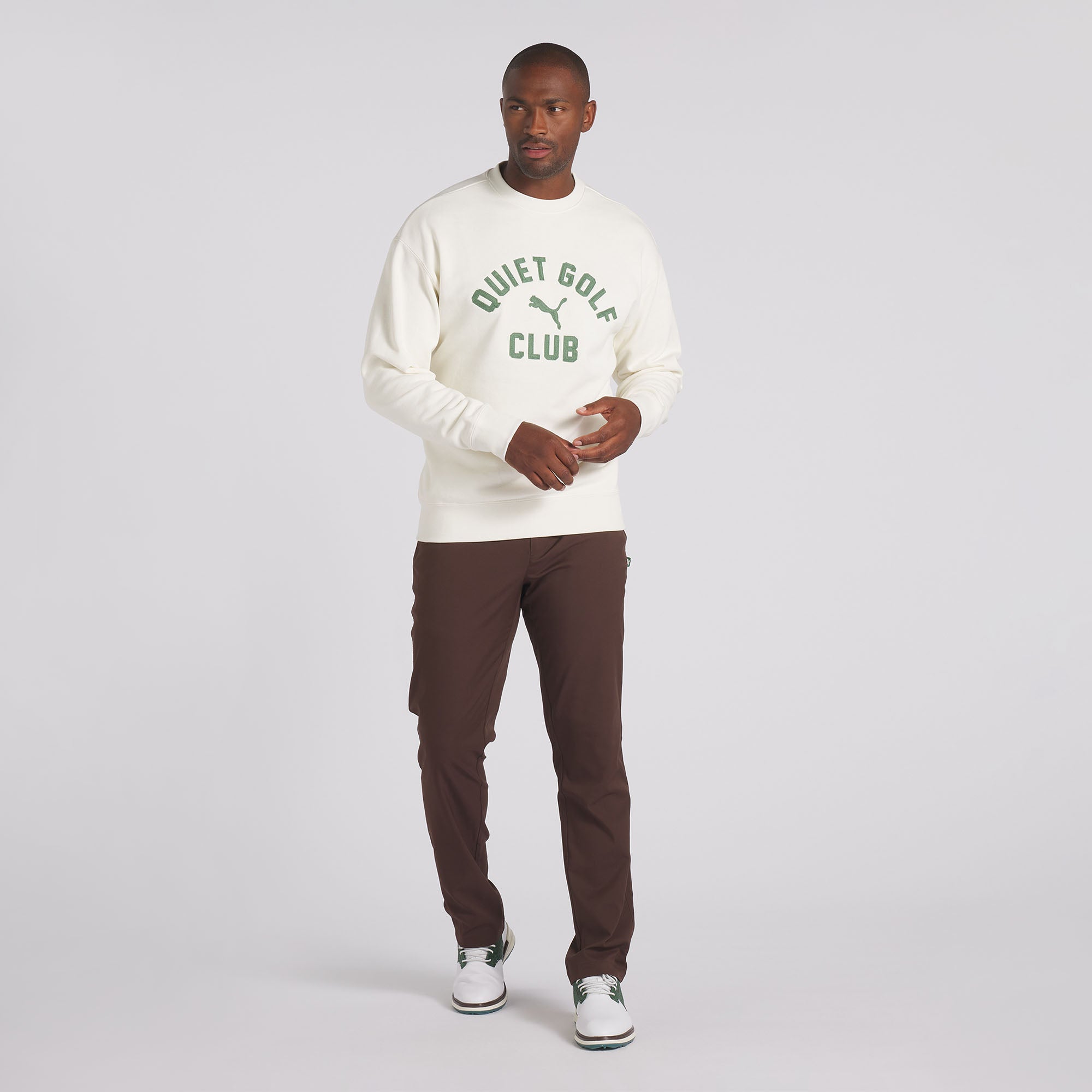 Puma x Quiet Golf Graphic Crewneck Golf Sweatshirt