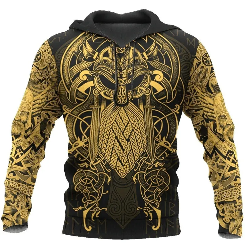 Raven Vikings 3D Printed Hoodie for Men and Women / Fashion Unisex Casual Top