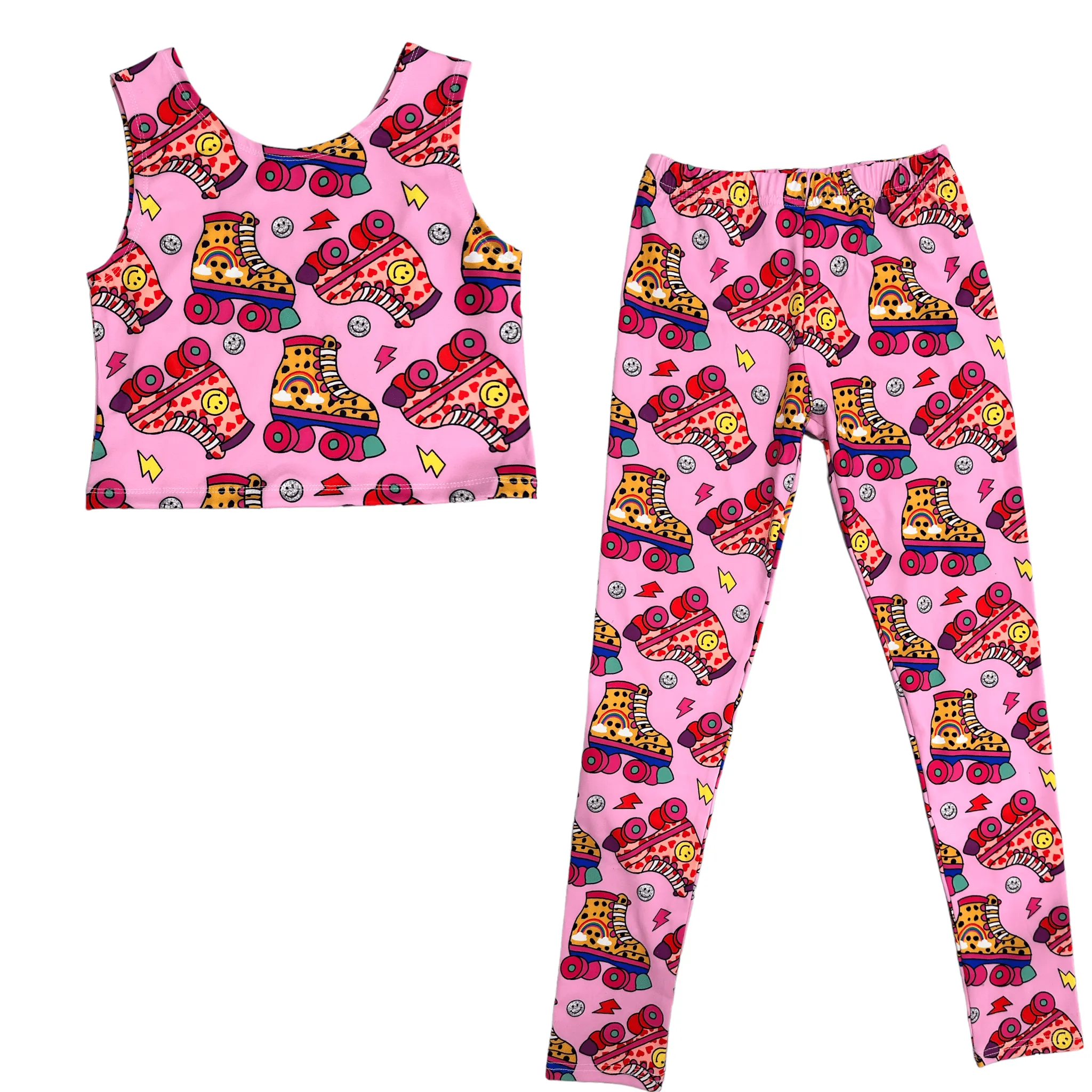 Roller Girl Athletic Leggings Set