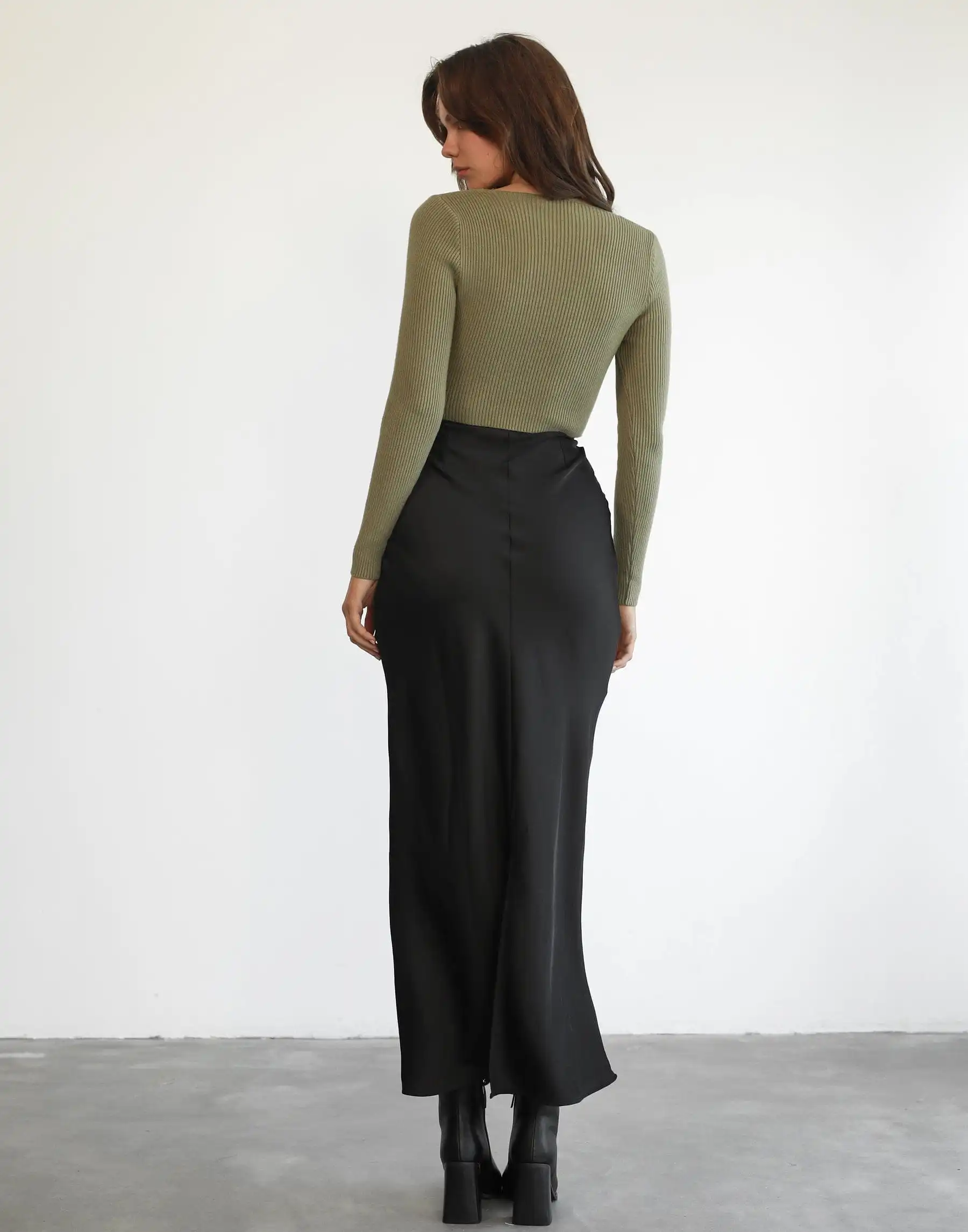 Sammi Long Sleeve Top (Olive)