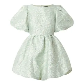 SISTER JANE Edan Jacquard Mini Dress - Green