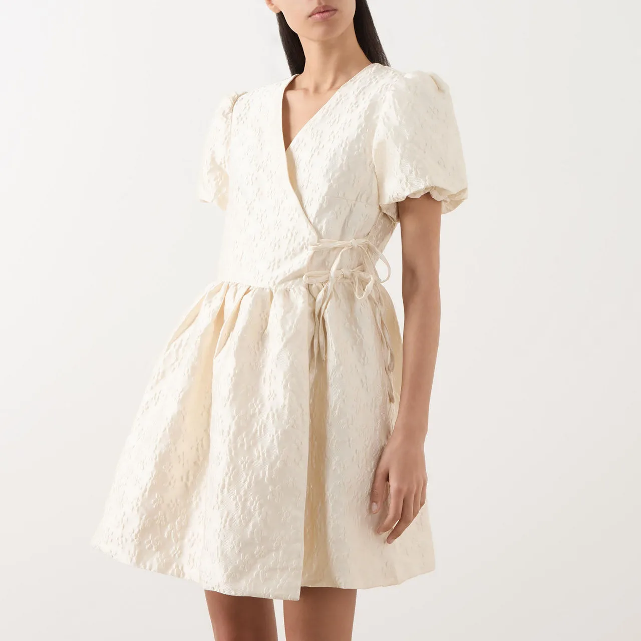 SISTER JANE Lilith Jacquard Mini Dress - Cream