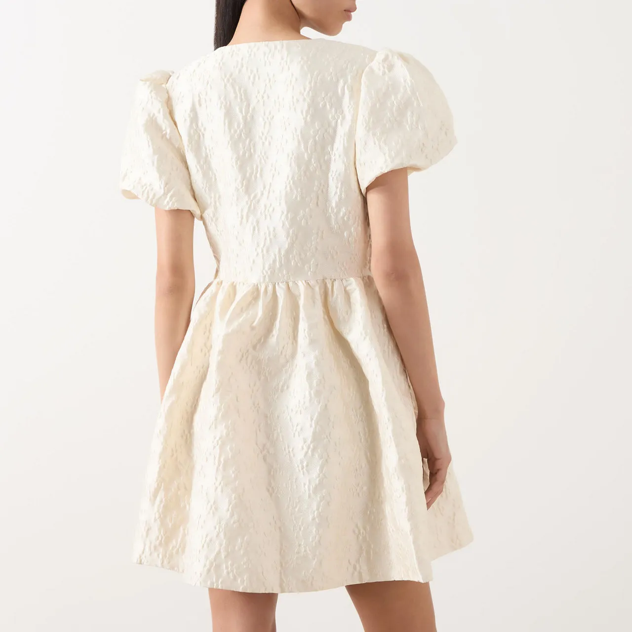 SISTER JANE Lilith Jacquard Mini Dress - Cream