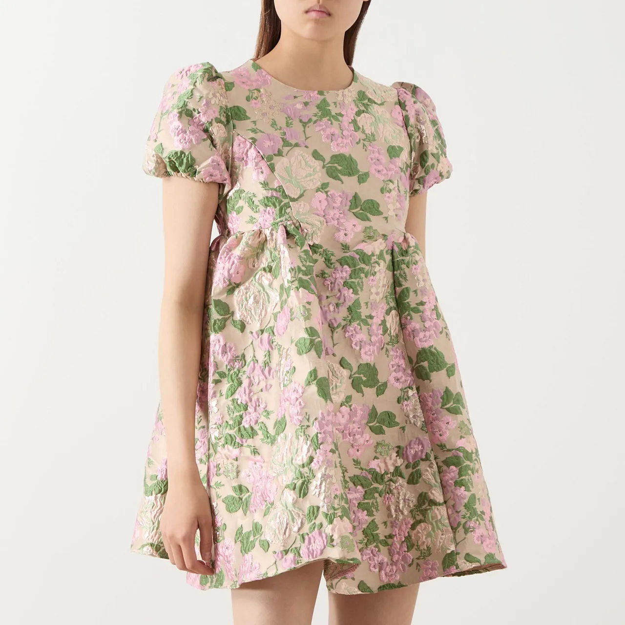 SISTER JANE Mountain Song Floral Jacquard Mini Dress - Multi