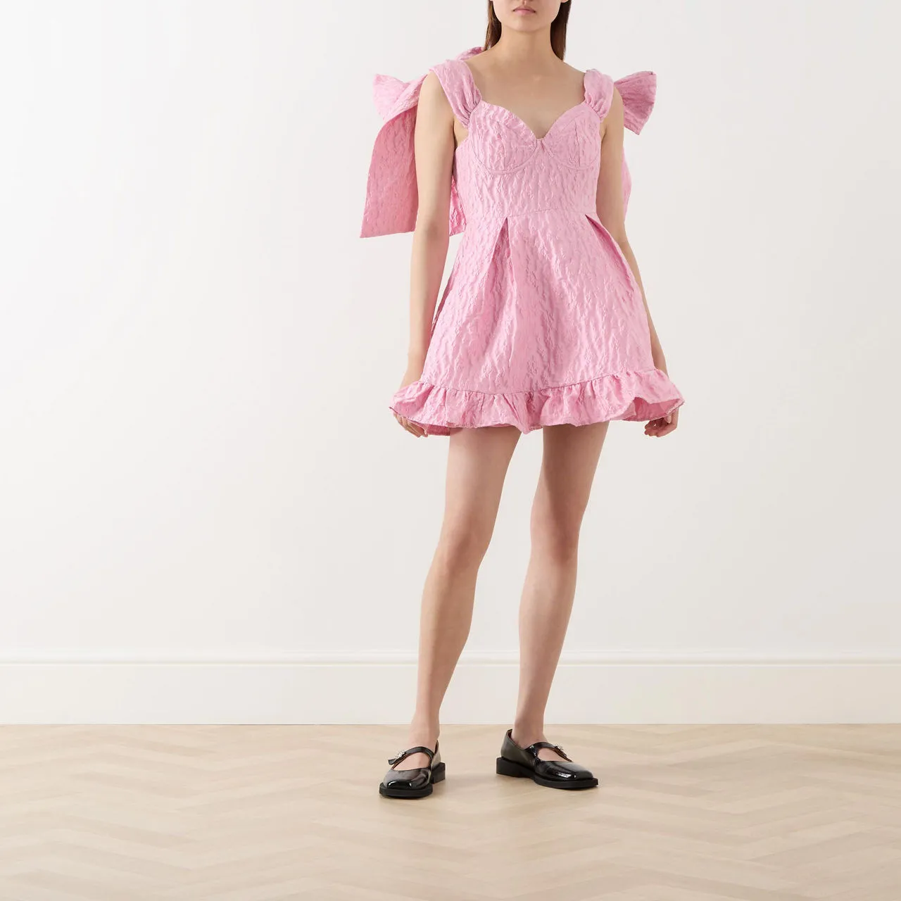 SISTER JANE Reins Bow Mini Dress - Pink