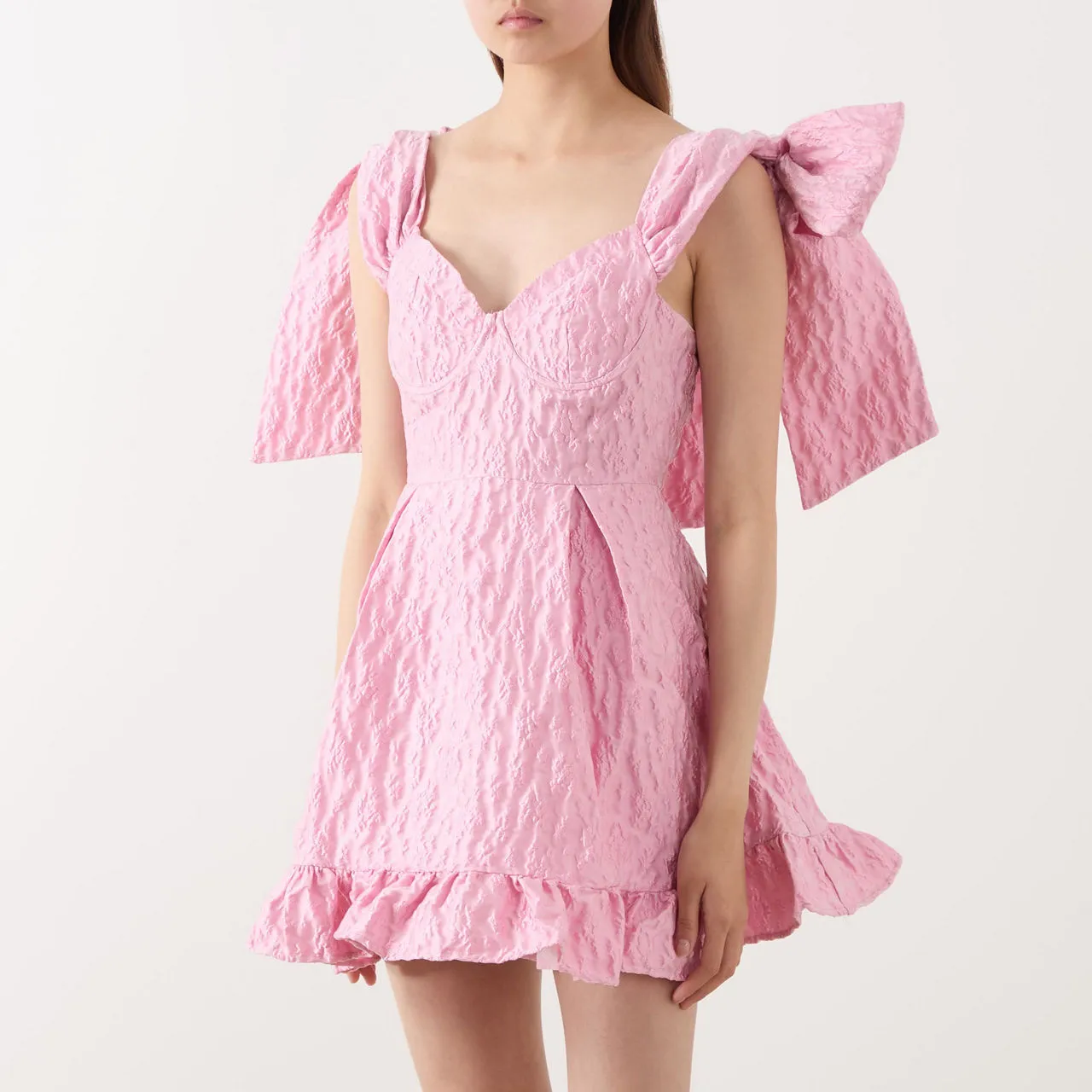 SISTER JANE Reins Bow Mini Dress - Pink