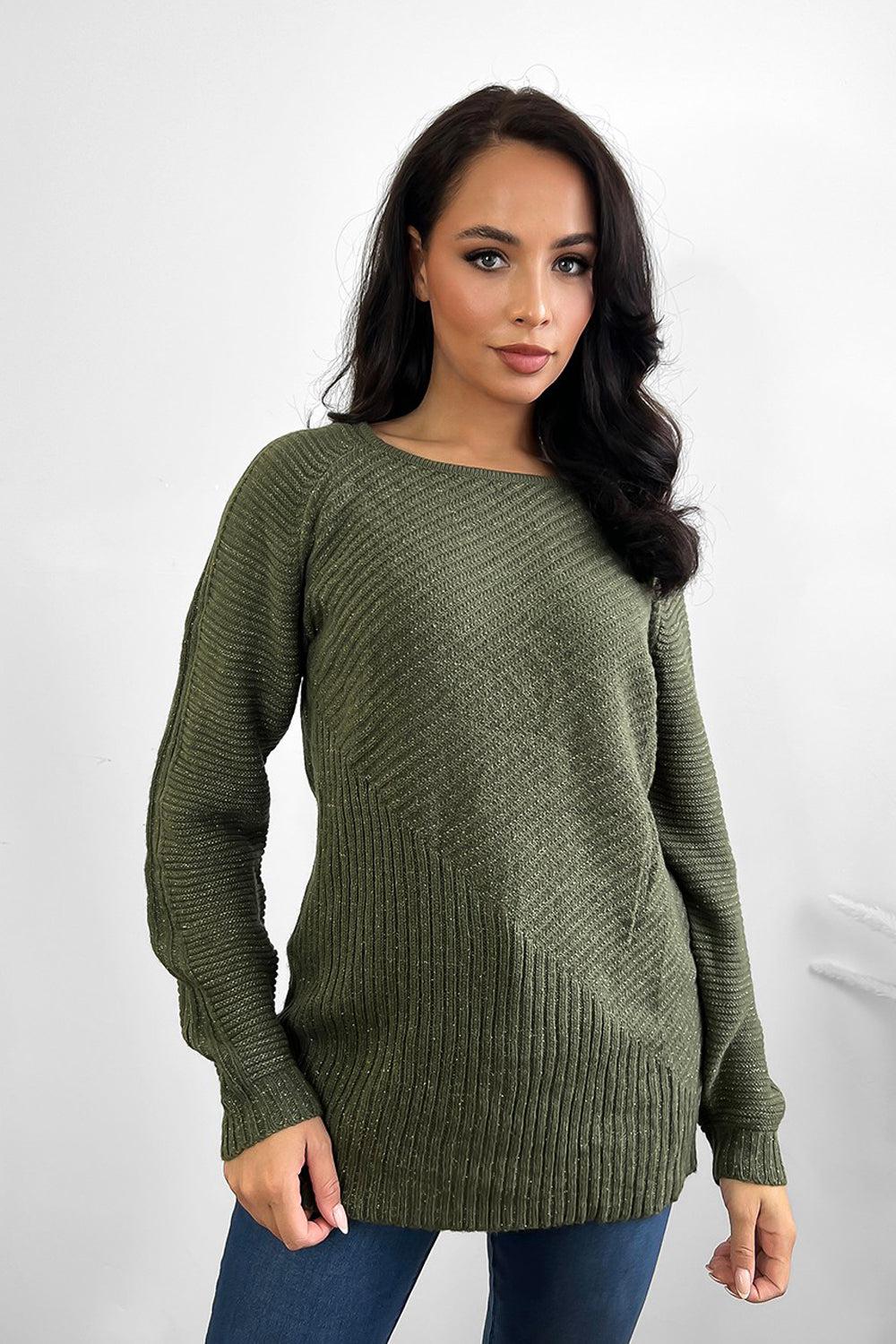 Slouchy Fit Classic Knit Pullover