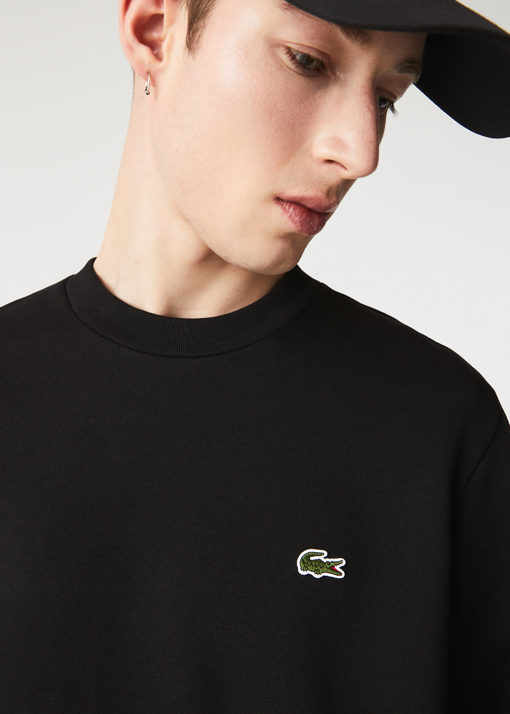 Sweat-shirt Lacoste iconique noir