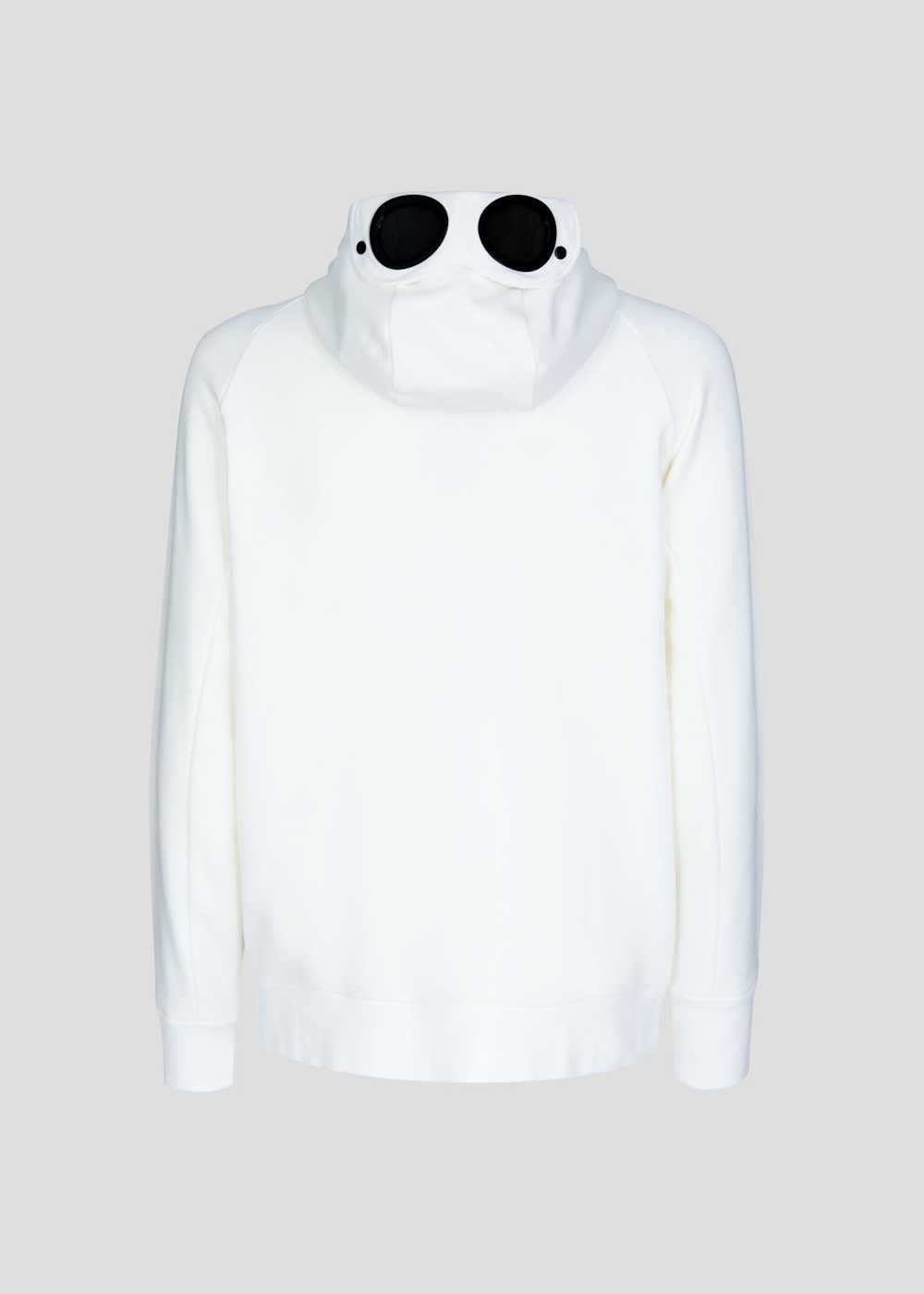 Sweat-shirt zippé C.P. Company goggle blanc