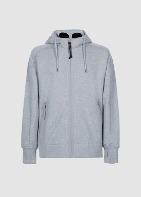 Sweat-shirt zippé C.P. Company goggle gris