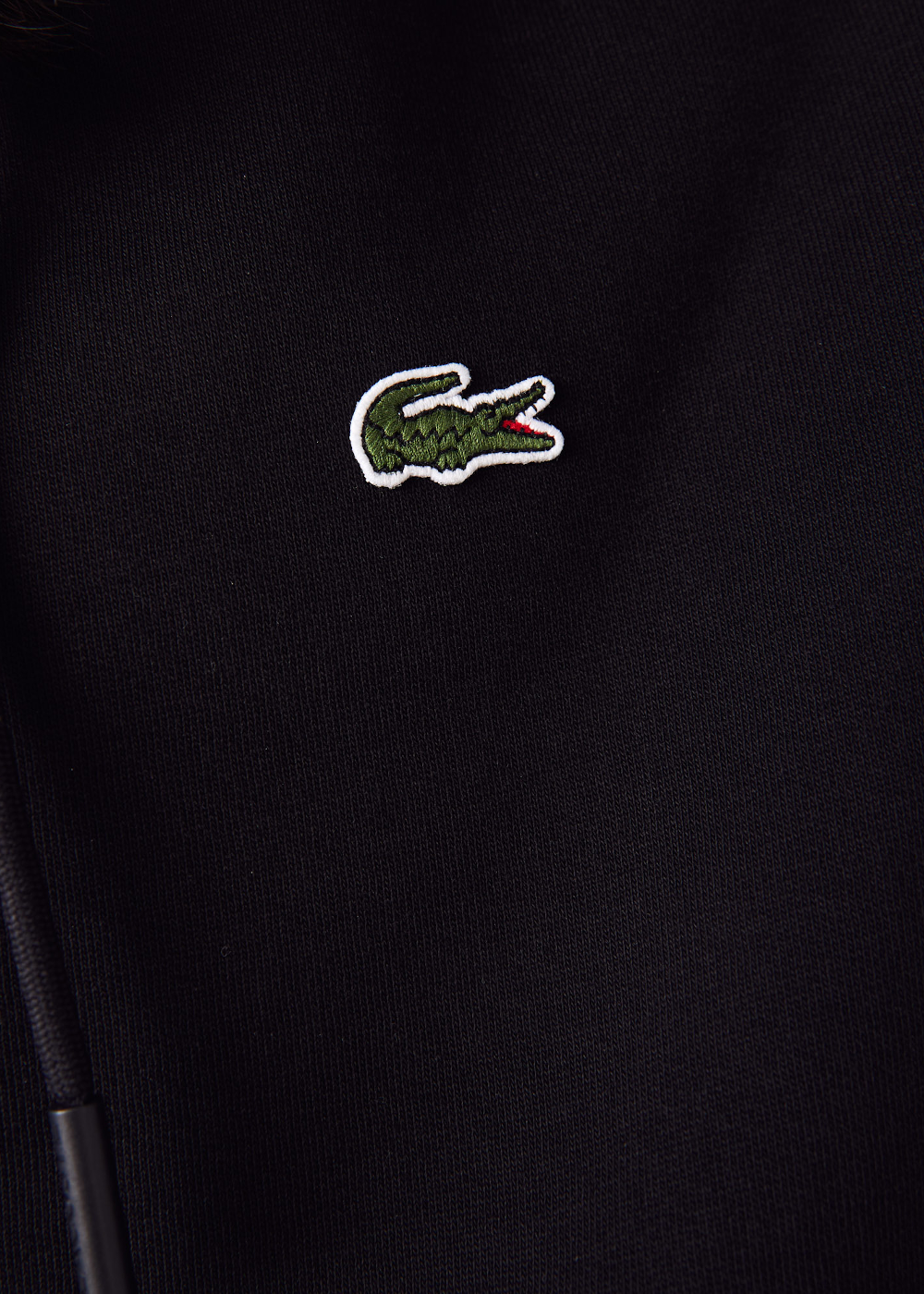 Sweat-shirt zippé Lacoste noir