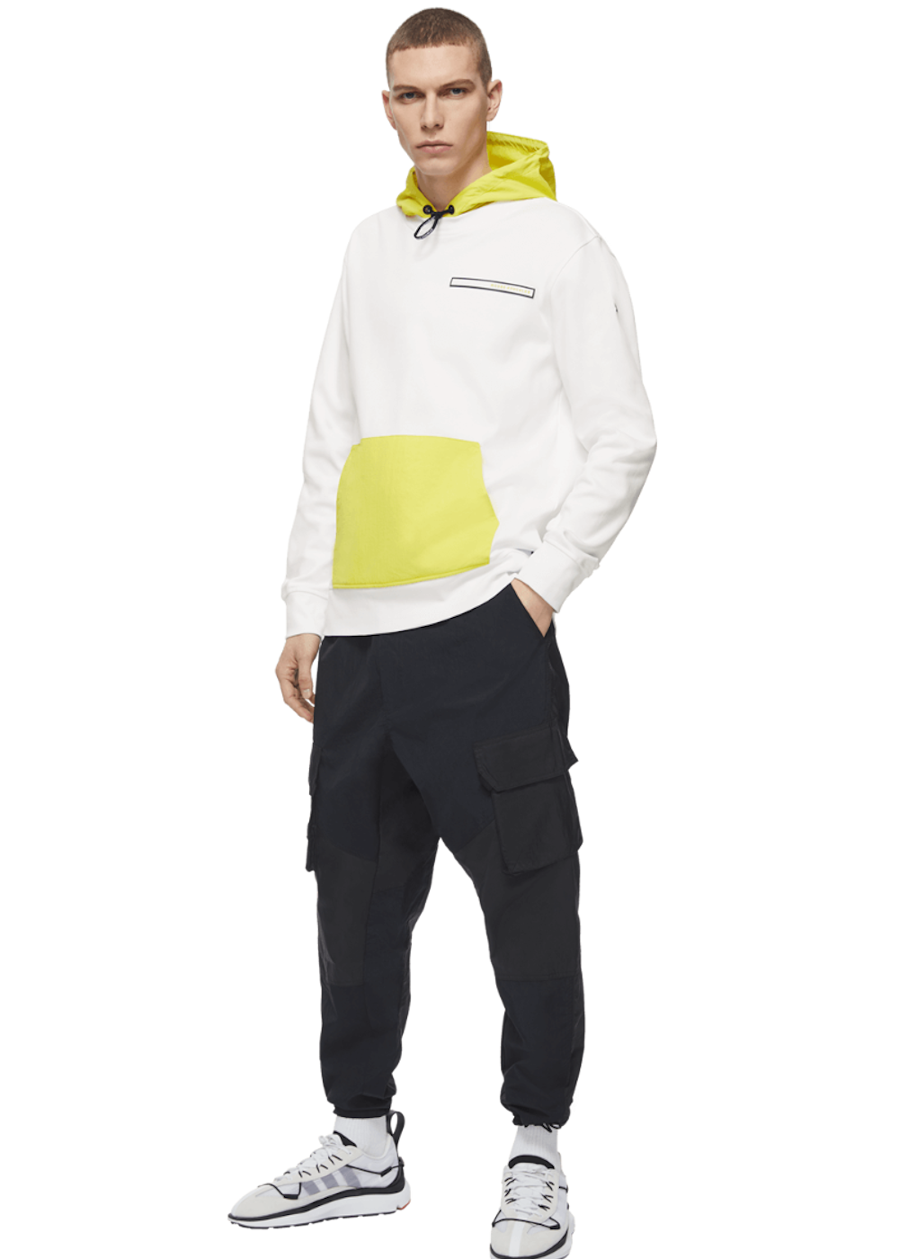 Sweat-shirt à capuche Moose Knuckles jaune fluo