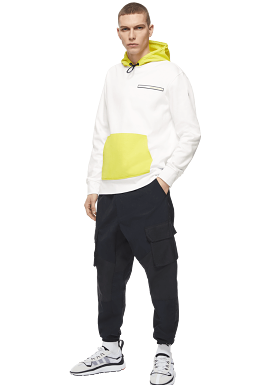 Sweat-shirt à capuche Moose Knuckles jaune fluo