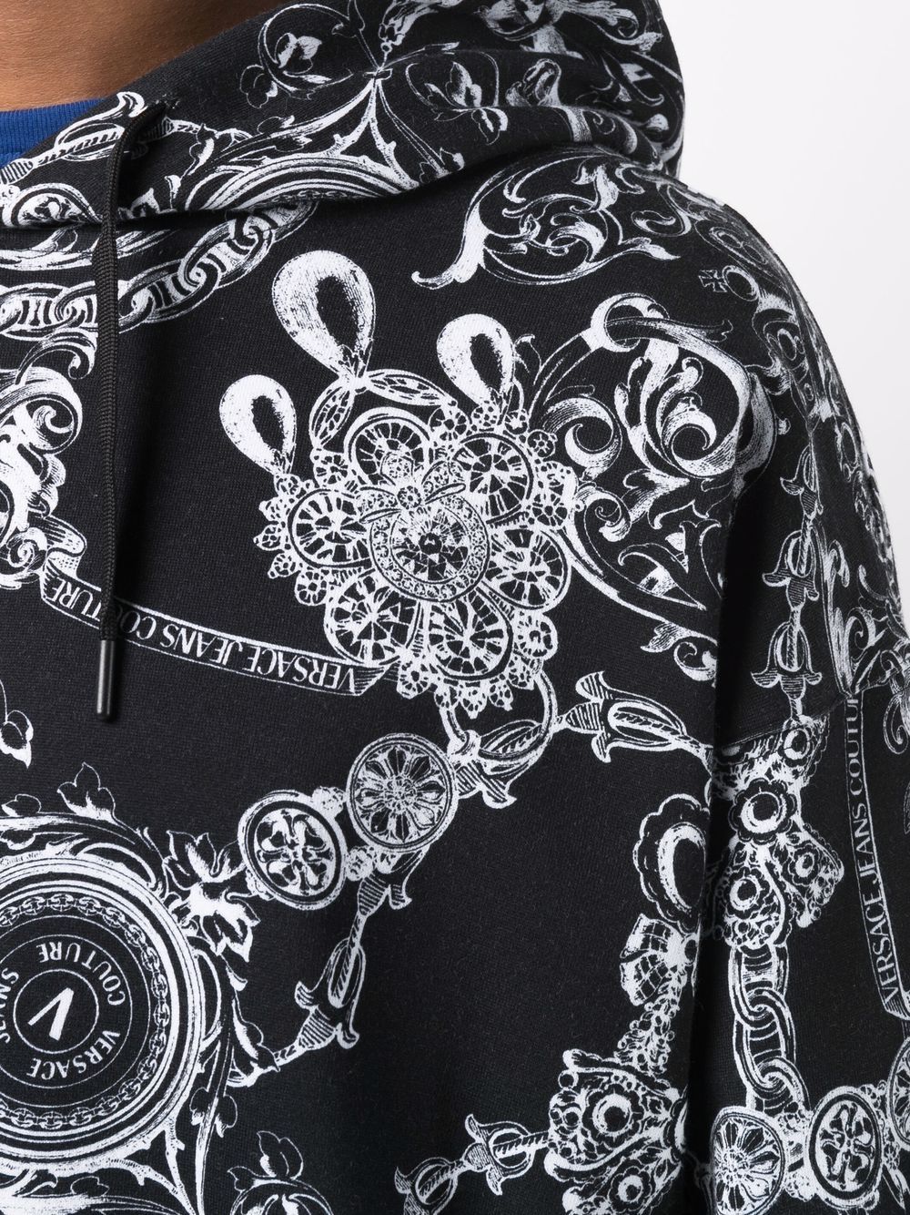 Sweat-shirt à capuche Versace  baroque