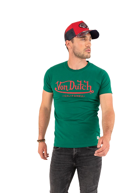 T-shirt Von dutch signature  vert