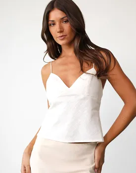 Tahani Cami Top (Off White)