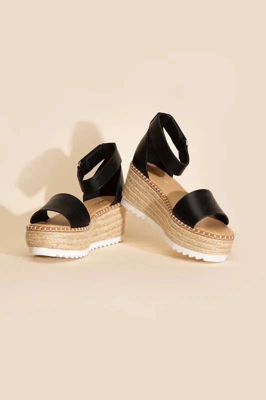 TUCKIN PLATFORM ESPADRILLE SANDALS