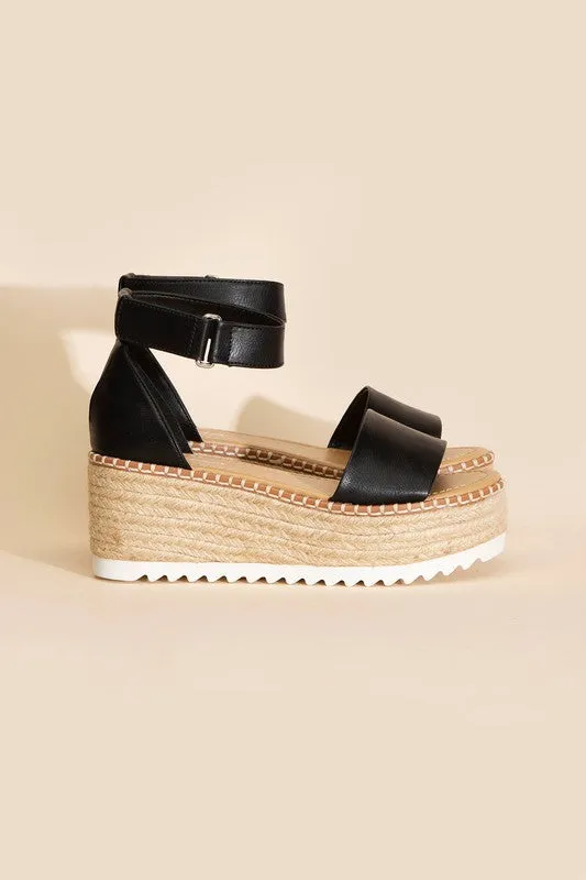 TUCKIN PLATFORM ESPADRILLE SANDALS