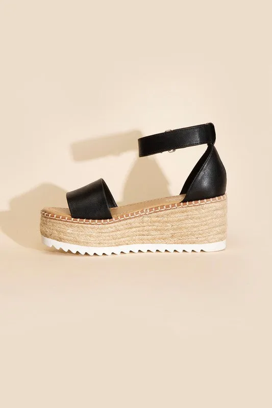 TUCKIN PLATFORM ESPADRILLE SANDALS