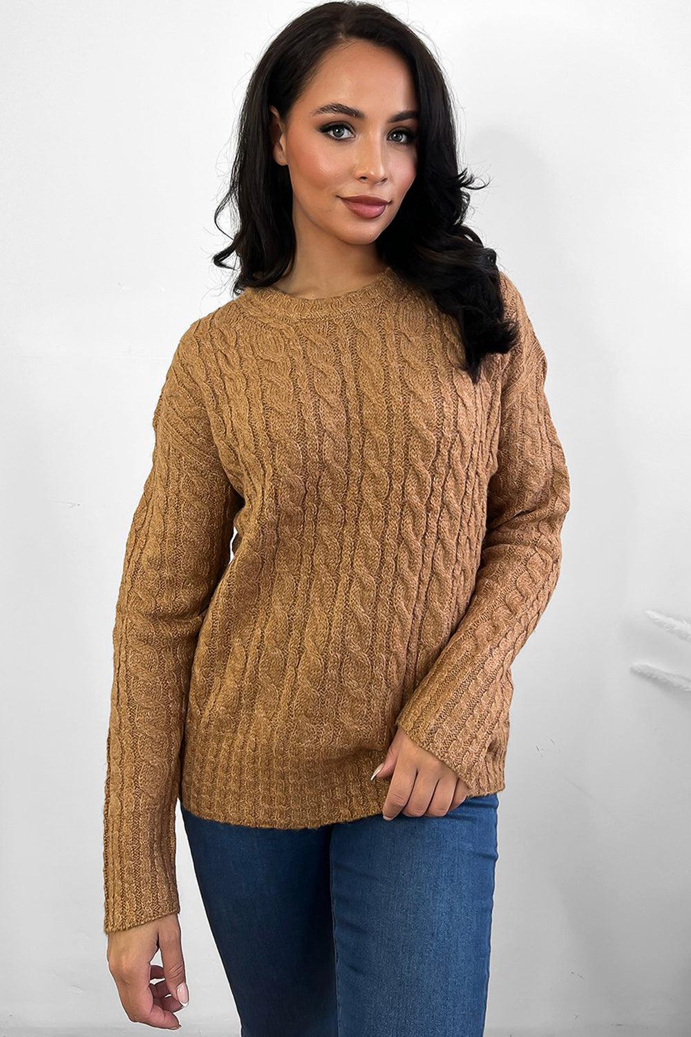 Twist Braid Knit Pullover