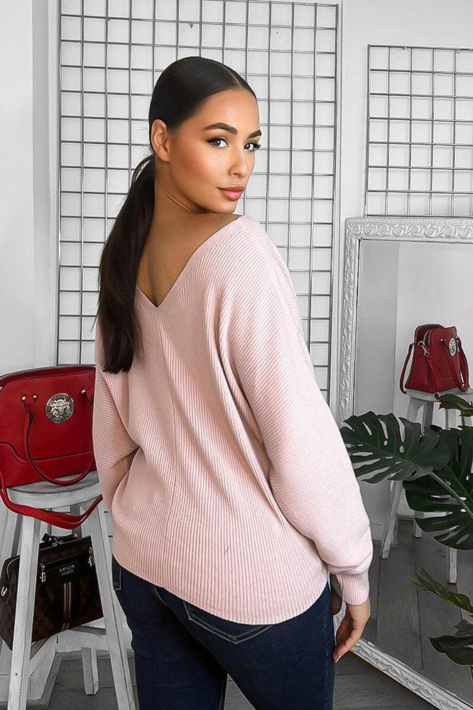 V-Neck V-Back Relaxed Fit Pullover