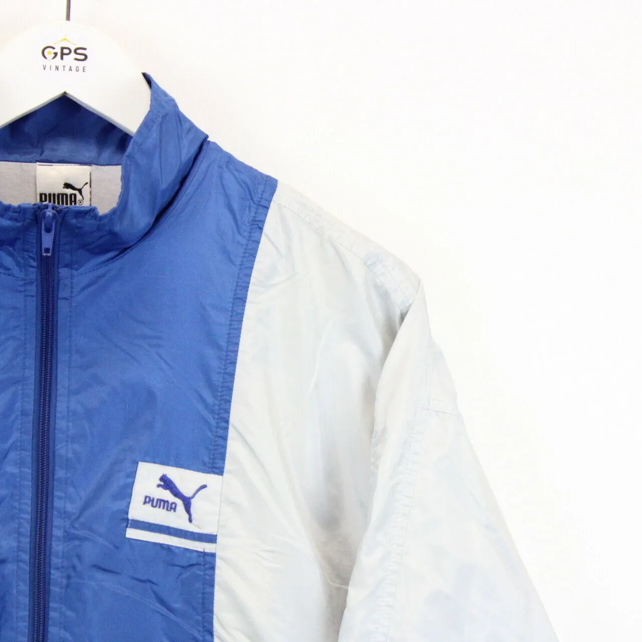 Vintage 90s PUMA Track Top Blue | Medium