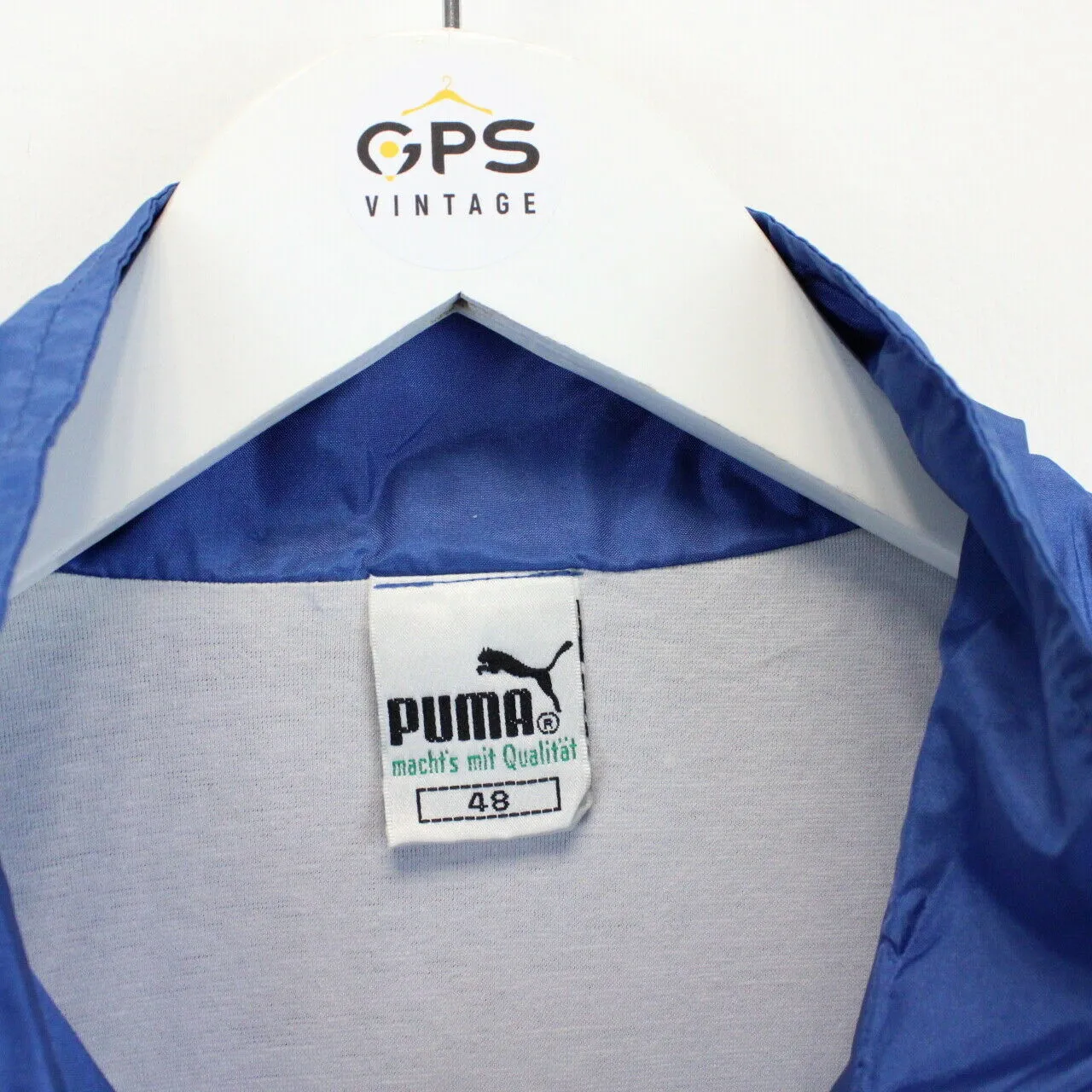 Vintage 90s PUMA Track Top Blue | Medium